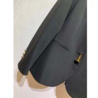 Louis Vuitton Women LV Jewel Button Tuxedo Jacket Black (6)