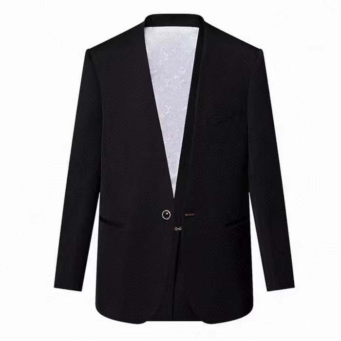 Louis Vuitton Women LV Jewel Button Tuxedo Jacket Black