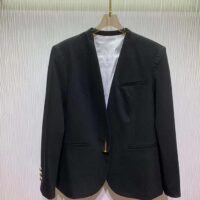 Louis Vuitton Women LV Jewel Button Tuxedo Jacket Black (6)