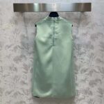 Louis Vuitton Women LV Mock-Neck Straight Dress Almond Green 1AFF75 - Image 3