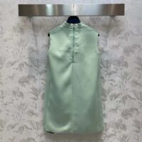 Louis Vuitton Women LV Mock-Neck Straight Dress Almond Green 1AFF75 (5)