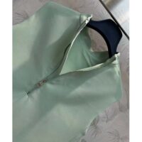 Louis Vuitton Women LV Mock-Neck Straight Dress Almond Green 1AFF75 (5)