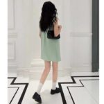 Louis Vuitton Women LV Mock-Neck Straight Dress Almond Green 1AFF75 - Image 13