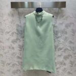 Louis Vuitton Women LV Mock-Neck Straight Dress Almond Green 1AFF75 - Image 2