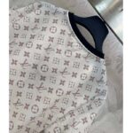 Louis Vuitton Men LV Monogram Crop Top Cotton Beige 1AFON5 - Bild 5