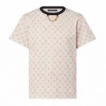 Louis Vuitton Dam LV Monogram Crop Top Bomull Beige 1AFON5