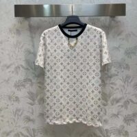 Louis Vuitton Women LV Monogram Crop Top Cotton Beige 1AFON5