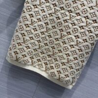 Louis Vuitton Women LV Monogram Jacquard Knit Top Wool Ecru 1AFEEU (5)