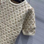 Louis Vuitton Women LV Monogram Jacquard Knit Top Wool Ecru 1AFEEU - Image 7