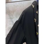 Louis Vuitton Women LV Monogram Lavaliere Button Sleeve Blouse Black 1AFCAV - immagine 7