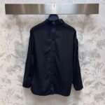 Louis Vuitton Women LV Monogram Lavaliere Button Sleeve Blouse Black 1AFCAV - immagine 3
