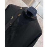 Louis Vuitton Women LV Monogram Lavaliere Button Sleeve Blouse Black 1AFCAV - immagine 4