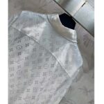 Louis Vuitton Men LV Monogram Long-Sleeved Silk Shirt White 1AFJUE – Bild 5