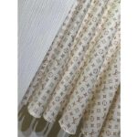 Louis Vuitton Women LV Monogram Midi Skirt Silk Beige 1AFOJN - Bild 5