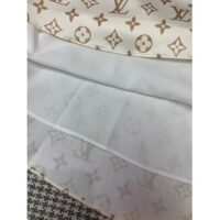 Louis Vuitton Women LV Monogram Midi Skirt Silk Beige 1AFOJN (6)