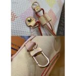 Louis Vuitton Women LV Neverfull MM Peach Damier Giant Coated Canvas N40668 - Image 9