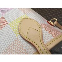 Louis Vuitton Women LV Neverfull MM Peach Damier Giant Coated Canvas N40668 (3)