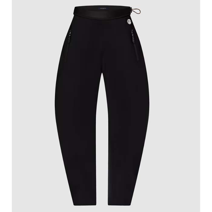 Louis Vuitton Women LV Scuba Pants Black Regular Fit 1AFFLI