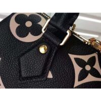 Louis Vuitton Women LV Speedy Bandoulière 20 Black Cowhide Leather M47048 (8)