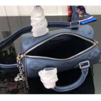 Louis Vuitton Women LV Speedy Bandoulière 20 Blue Cowhide Leather M46484 (4)