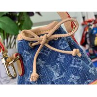 Louis Vuitton Women Micro Noe Bag Charm Monogram Denim Canvas M01700 (2)