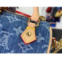 Louis Vuitton Women Micro Speedy Bag Charm Monogram Denim Canvas M01701 (3)