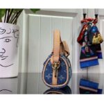 Louis Vuitton Women Micro Speedy Bag Charm Monogram Denim Canvas M01701 – Image 5