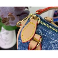 Louis Vuitton Women Micro Speedy Bag Charm Monogram Denim Canvas M01701 (3)