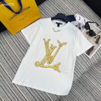 Louis Vuitton Women Nautical LV T-Shirt Cotton White 1AFMZ4 (6)