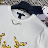 Louis Vuitton Women Nautical LV T-Shirt Cotton White 1AFMZ4 (6)