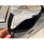 Prada Women Satin Mini-Bag Crystals Silk Satin Lining Silver - Image 8