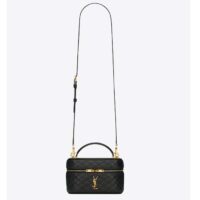 Saint Laurent YSL Women Gaby Vanity Bag Lambskin Black Leather (2)