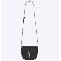 Saint Laurent YSL Women Kaia Small Satchel Smooth Calfskin Black Leather (2)