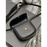 Saint Laurent YSL Women Kaia Small Satchel Smooth Calfskin Black Leather - immagine 5