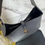 Saint Laurent YSL Women LE 5 À 7 Supple Small Grained Black Leather - immagine 7