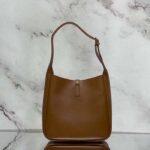 Saint Laurent YSL Women LE 5 À 7 Supple Small Grained Brown Leather - Imagen 4