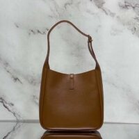 Saint Laurent YSL Women LE 5 À 7 Supple Small Grained Brown Leather (9)