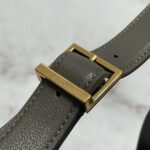 Saint Laurent YSL Women LE 5 À 7 Supple Small Grained Grey Leather - Image 10