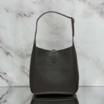 Saint Laurent YSL Women LE 5 À 7 Supple Small Grained Grey Leather - Image 3