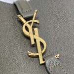 Saint Laurent YSL Women LE 5 À 7 Supple Small Grained Grey Leather - Image 9