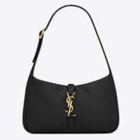 Saint Laurent YSL Women Le 5 À 7 Padded Lambskin Black Leather (1)