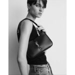 Saint Laurent YSL Women Le 5 À 7 Padded Lambskin Black Leather – Image 11