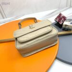 Saint Laurent YSL Women Niki Baby Vintage Leather Beige Calfskin Brass - immagine 5