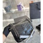 Saint Laurent YSL Women Niki Baby Vintage Leather Black Calfskin Brass - immagine 3