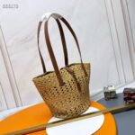 Saint Laurent YSL Women Panier Small Bag Raffia Sandy - Imagen 5