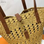 Saint Laurent YSL Women Panier Small Bag Raffia Sandy - Imagen 8