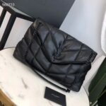 Saint Laurent YSL Women Puffer Medium Nappa Leather Black Lambskin Metal - Image 4