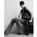 Saint Laurent YSL Women Puffer Medium Nappa Leather Black Lambskin Silver Metal - Image 11