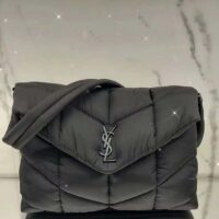 Saint Laurent YSL Women Puffer Messenger Bag Econyl Bag Regenerated Nylon (5)