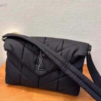 Saint Laurent YSL Women Puffer Messenger Bag Econyl Bag Regenerated Nylon (5)